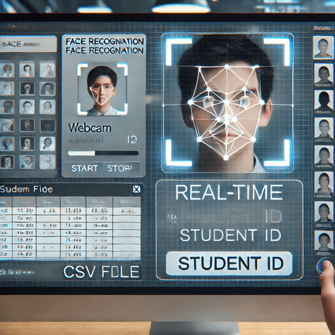 Face-recognition attendance interface concept